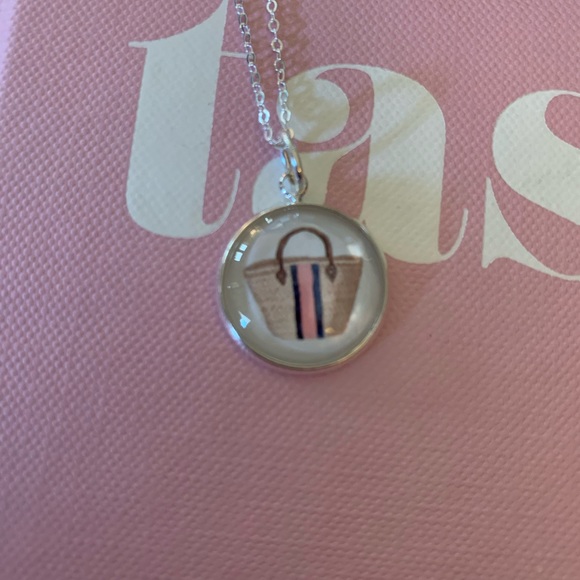 Jewelry - Sterling silver necklace and beach bag pendant